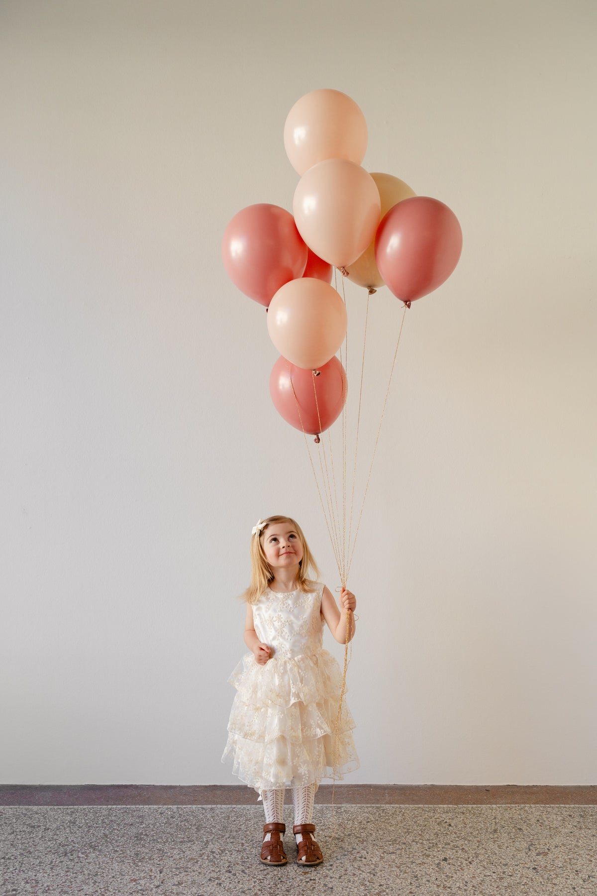 Girl with balloons